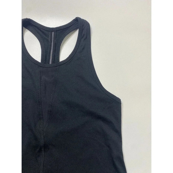 Zyia Active Black Mesh Racerback Round Hem Tank Top Woman’s size S - Picture 2 of 7